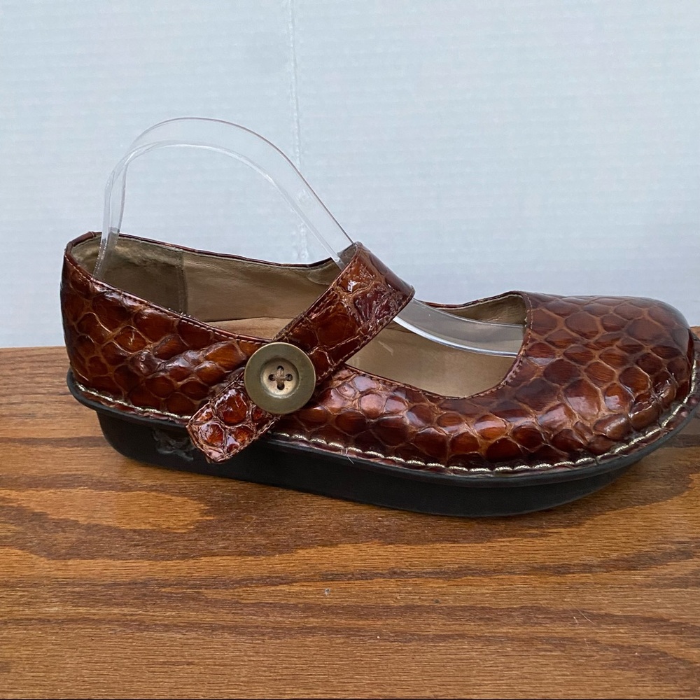 Algeria Mary Jane Brown Shoes 42 - Picture 5 of 9